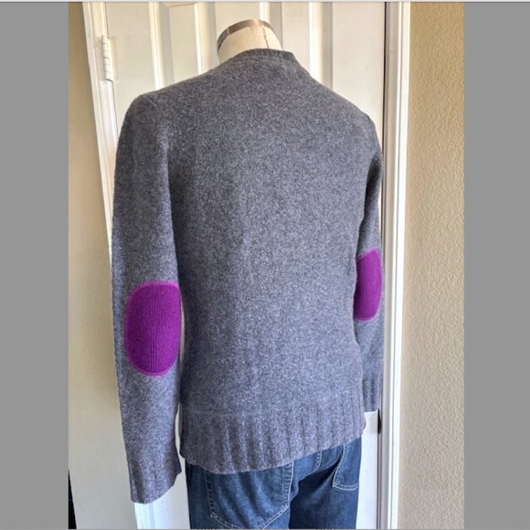 TONY MELILLO Mohair/ Merino Wool Sweater w/ Contrasting Elbow Patches NWOT/sz S - Picture 3 of 16